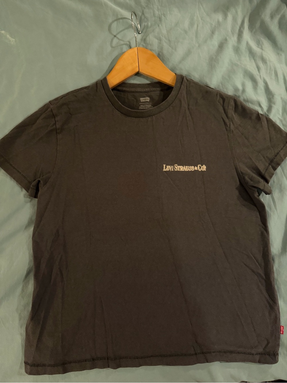 Levi's Black Short Sleeve Logo Tee - Women's Crew Neck